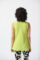 Sleeveless Cowl Neck Top - Key Lime