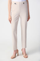 Straight Pull On Trousers - Moonstone