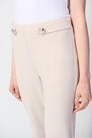 Straight Pull On Trousers - Moonstone