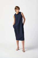 Sleeveless Cocoon Dress - Midnight Blue