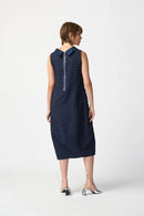 Sleeveless Cocoon Dress - Midnight Blue