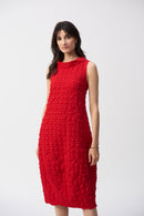 Sleeveless Cocoon Dress - Radiant Red
