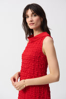 Sleeveless Cocoon Dress - Radiant Red