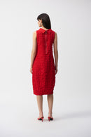 Sleeveless Cocoon Dress - Radiant Red
