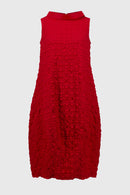 Sleeveless Cocoon Dress - Radiant Red