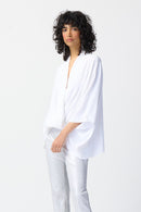 Dolman Sleeve Wrap Top - Vanilla
