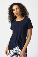 Knot Detail Top - Midnight Blue