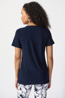Knot Detail Top - Midnight Blue