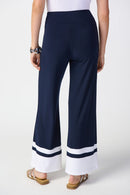 Colour Block Trouser - Midnight Blue/vanilla