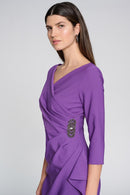 Lux Twill Wrap Dress - Majesty
