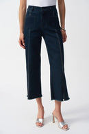 Embellish Culotte Jean - Dark Denim Blue