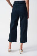 Embellish Culotte Jean - Dark Denim Blue