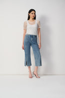 Embellish Culotte Jean - Vintage Blue