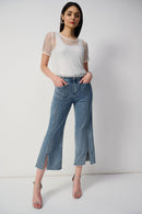 Embellish Culotte Jean - Vintage Blue