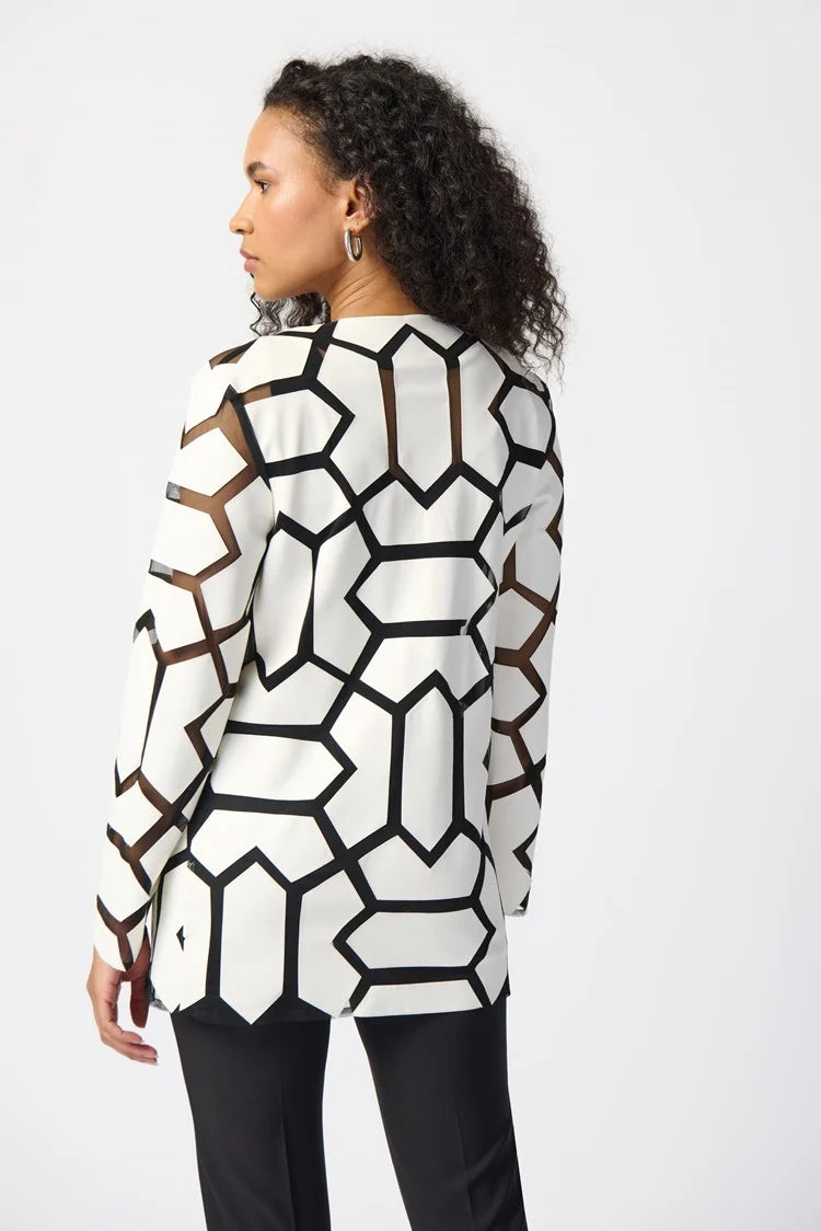 Mesh Jacket - Vanilla/black