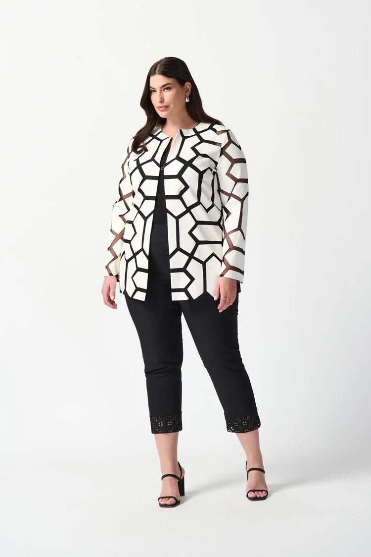 Mesh Jacket - Vanilla/black