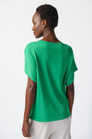 Cutout Neckline Jumper - Island Green