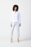 Metallic Animal Print Jea - White/silver