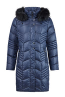 JACKET FAKE FUR - Navy