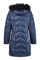 JACKET FAKE FUR - Navy