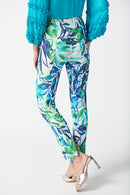 Tropical Print Trouser - Vanilla Multi