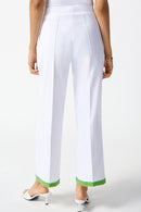 Straight Pull-On Trouser - White