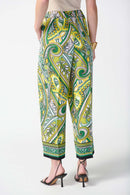 Paisley Crop Trouser - Vanilla Multi