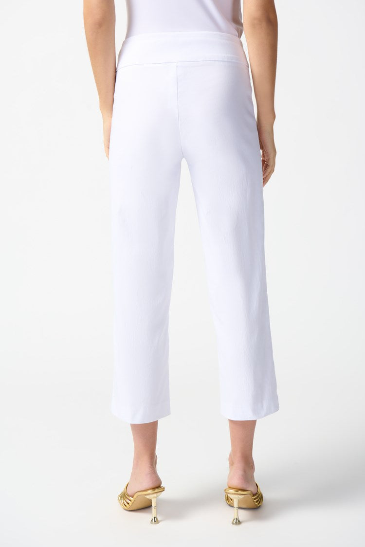 Straight Crop Trouser - White