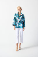 Butterfly Print Jacket - Vanilla Multi