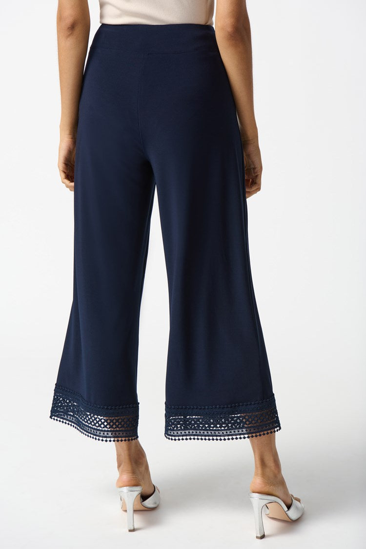 Pull-On Culotte Trousers - Midnight Blue