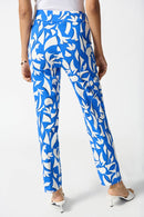 AbstractPrint Crop Trouser - Blue/vanilla
