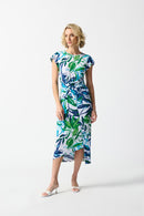 Tropical Print Dress - Vanilla Multi