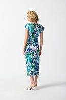 Tropical Print Dress - Vanilla Multi