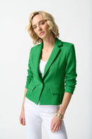 Bouclé Boxy Blazer - Island Green