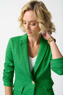 Bouclé Boxy Blazer - Island Green