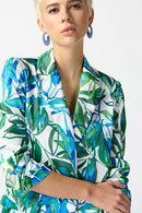 Tropical Print Blazer - Vanilla Multi