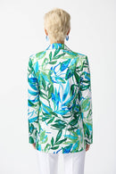 Tropical Print Blazer - Vanilla Multi