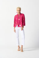 Tropical Print Jacket - Pink/gold
