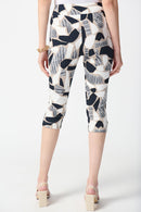Abstract Capri Trouser - Vanilla Multi