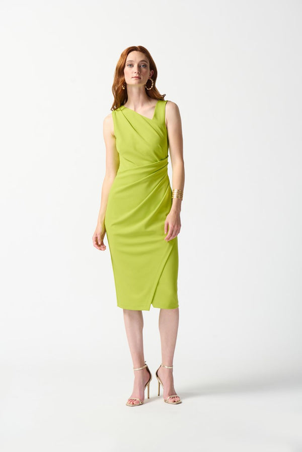 Crepe Sleeveless Dress - Key Lime