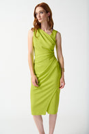 Crepe Sleeveless Dress - Key Lime