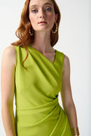 Crepe Sleeveless Dress - Key Lime