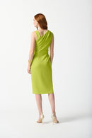 Crepe Sleeveless Dress - Key Lime