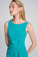 Sleeveless Sheath Dress - Ocean Blue