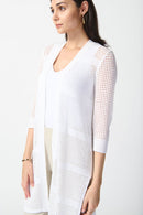 Tape Yarn Cover Up Jumper - Vanilla