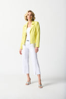 FoiledSuede Fitted Jacket - Yellow