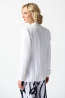 Woven Fitted Blazer - Vanilla