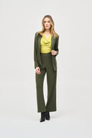 Silky Knit Fitted Blazer - Iguana