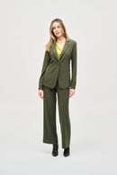 Silky Knit Fitted Blazer - Iguana
