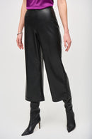 Leatherette Culotte - Black
